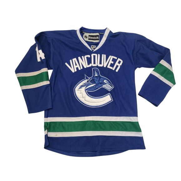 Reebok Vancouver Canucks NHL Jersey Burrows #14 Blue Size 56 Stains Wear - Picture 1 of 13